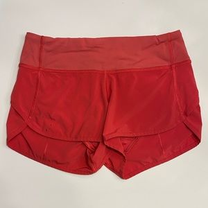 Pink lululemon shorts 2.5” inseam